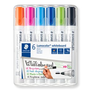 Lumocolor® whiteboard marker 351 WP6-1, 6 farver